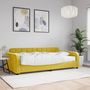 Voir la diapositive 1 : VIDAXL Lit de jour avec matelas jaune 100x200 cm velours