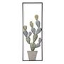 Voir la diapositive 1 : Paris Prix Déco Murale Encadrée en Métal  Cactus  90cm Multicolore