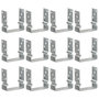 Voir la diapositive 1 : VIDAXL Piquets de cloture 12 pcs argente 14x6x15 cm acier galvanise