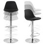 Voir la diapositive 6 : Paris Prix Tabouret de Bar  Queen  81-104cm Noir