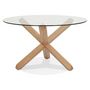 Voir la diapositive 3 : Paris Prix Table de Repas Design  Nobao  130cm Naturel