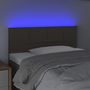 Voir la diapositive 3 : VIDAXL Tete de lit a LED Taupe 90x5x78/88 cm Tissu