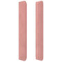 Voir la diapositive 4 : VIDAXL Tete de lit avec oreilles Rose 103x16x118/128 cm Velours