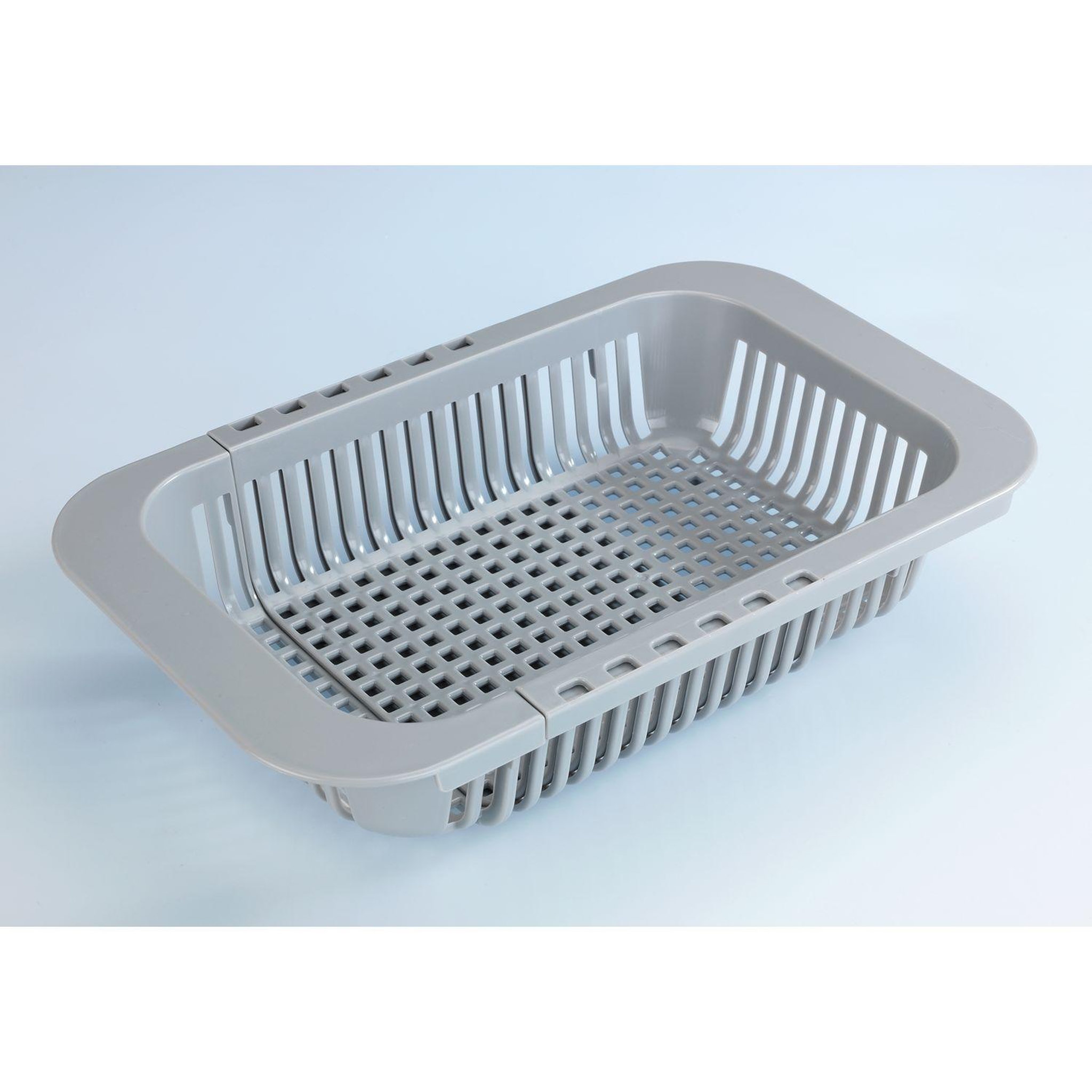 Voir la diapositive 4 : Wenko Egouttoir pour évier extensible Denvers - L. 30/39 cm - Gris