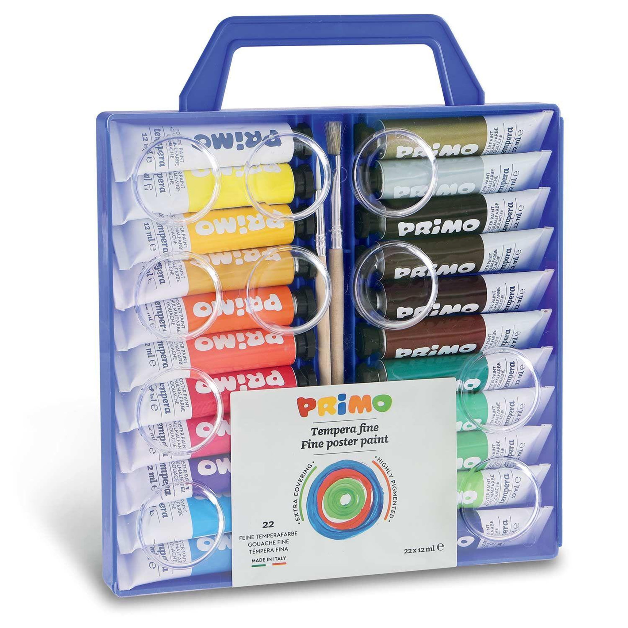 Voir la diapositive 1 : PRIMO 22 tubes de peinture gouache 12 ml