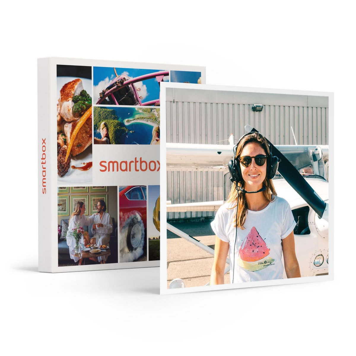 Smartbox Côte d'Azur vue du ciel : balade aérienne privée d'1h pour 3 personnes - Coffret Cadeau Sport & Aventure