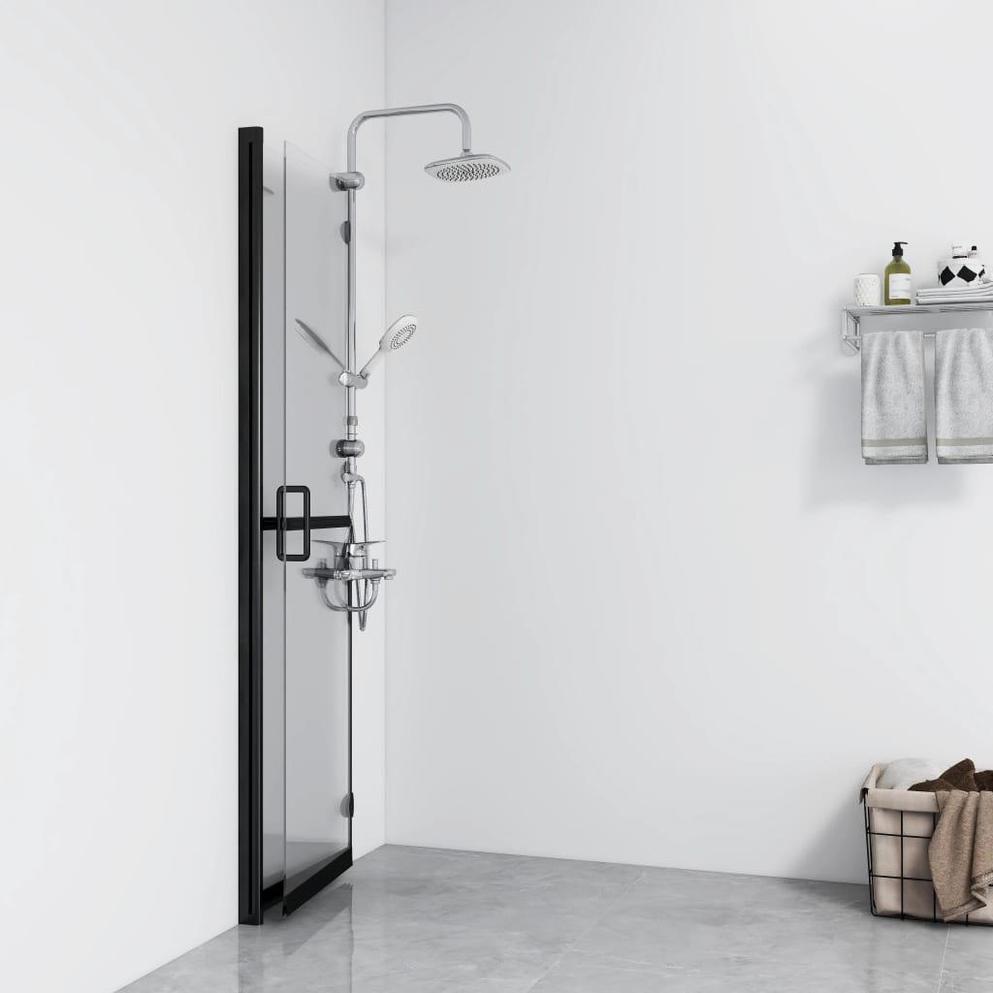 Voir la diapositive 3 : VIDAXL Paroi de douche pliable Verre ESG transparent 100x190 cm