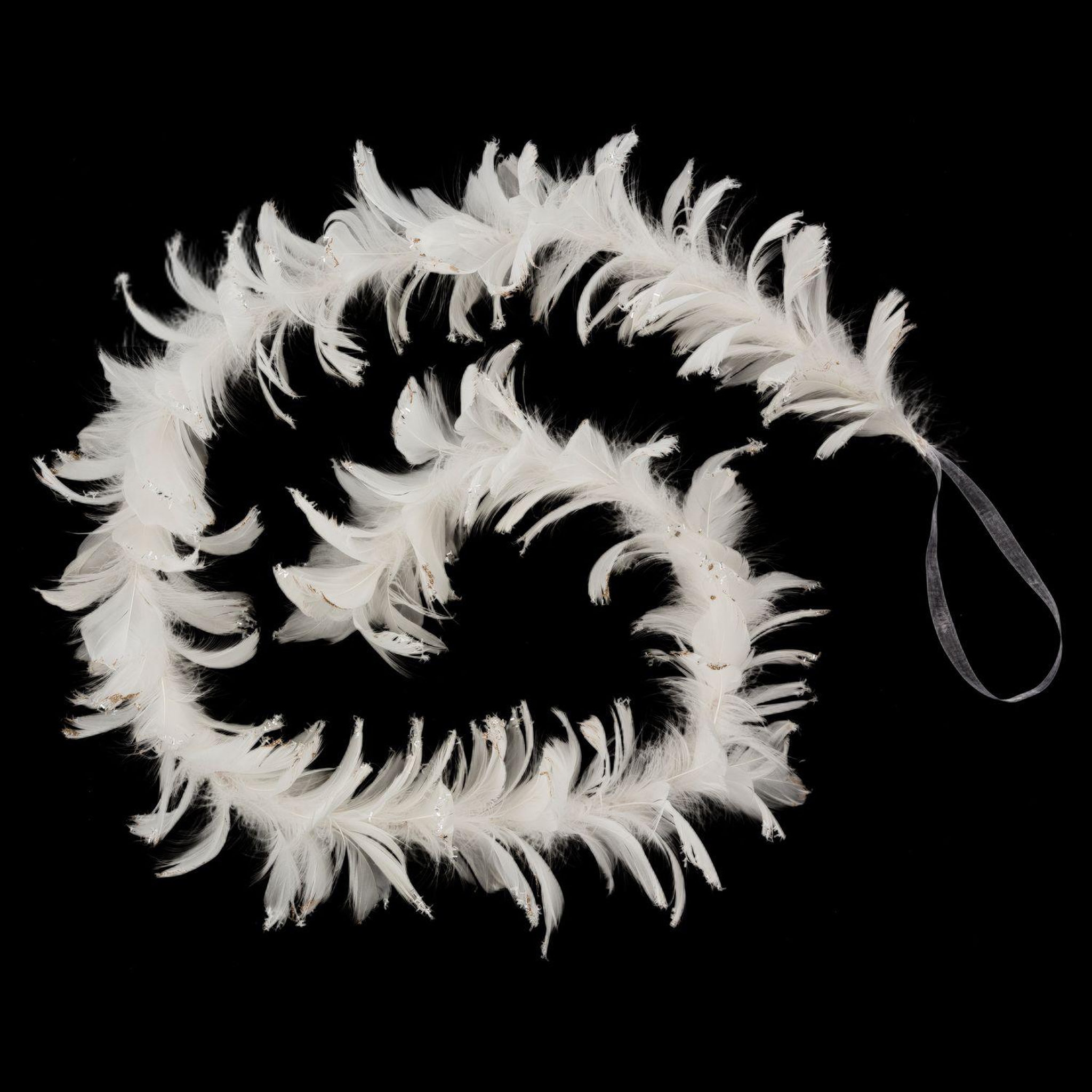Voir la diapositive 1 : FEERIC LIGHT & CHRISTMAS Guirlande de Noël Plumes - 140 cm - Pailletées