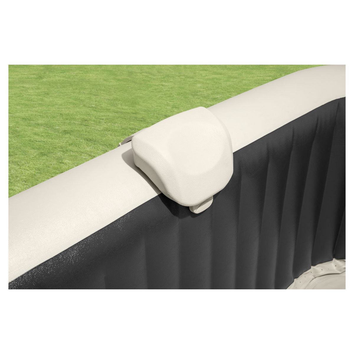 INTEX Spa gonflable carré - 2/4 places - Dim 1,73 m x 71 cm PURE SPA