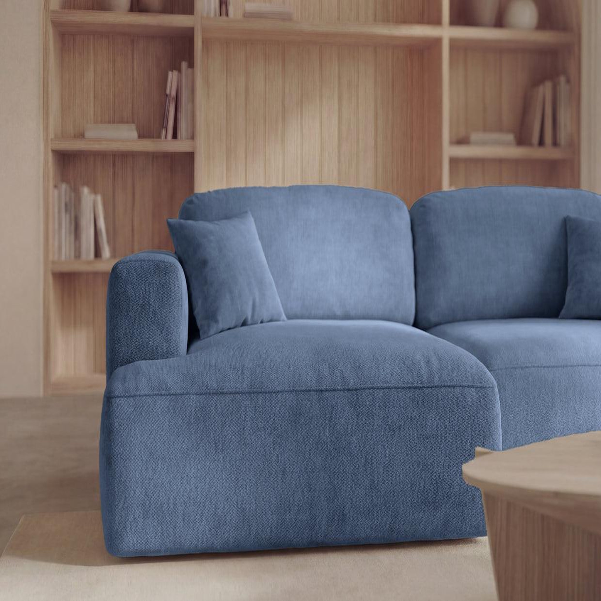 Voir la diapositive 4 : CASANOVA PARIS Chiara - canapé d'angle tissu velours