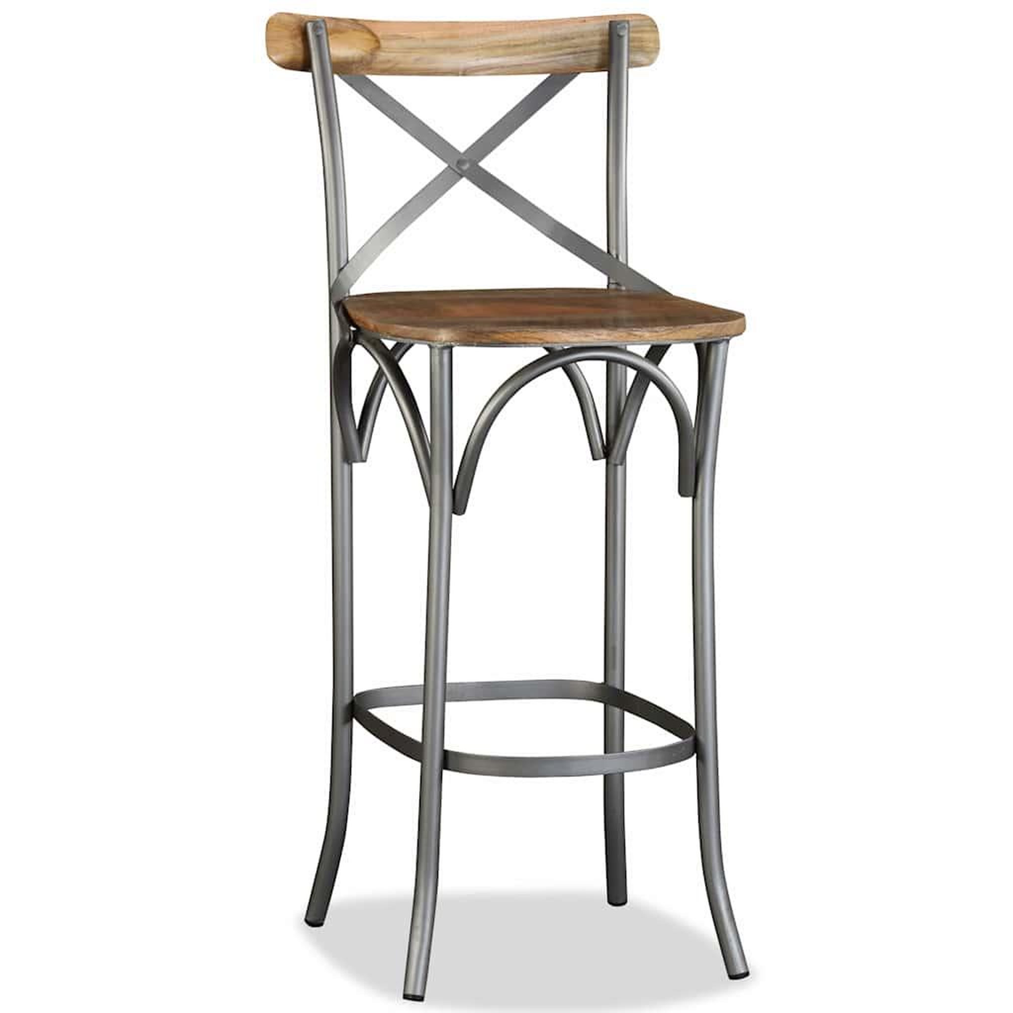 Voir la diapositive 4 : VIDAXL Tabouret de bar bois de manguier massif