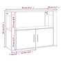 Voir la diapositive 6 : VIDAXL Buffet Blanc 80x30x60 cm Bois d'ingenierie