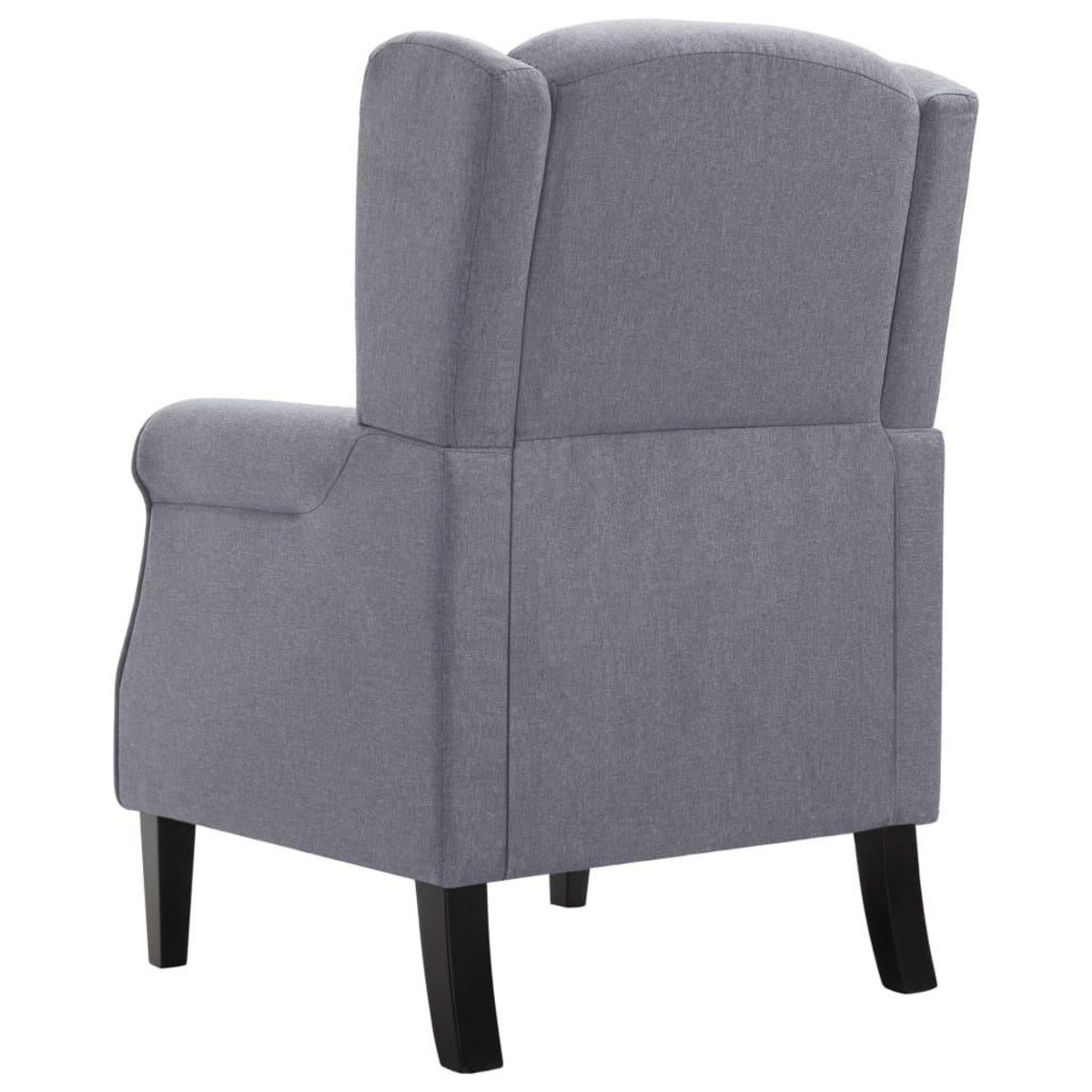 VIDAXL Fauteuil gris fonce tissu
