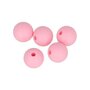 Artemio 5 perles silicone rondes - 10 mm - rose