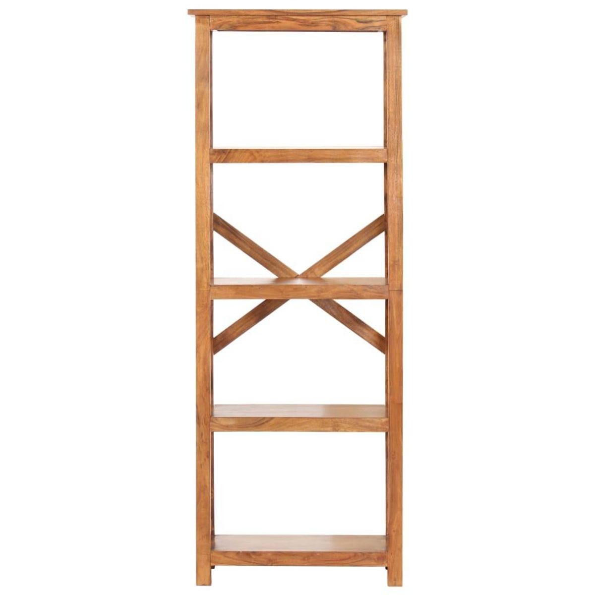 VIDAXL Bibliotheque 60x30x160 cm Bois massif d'acacia et finition miel