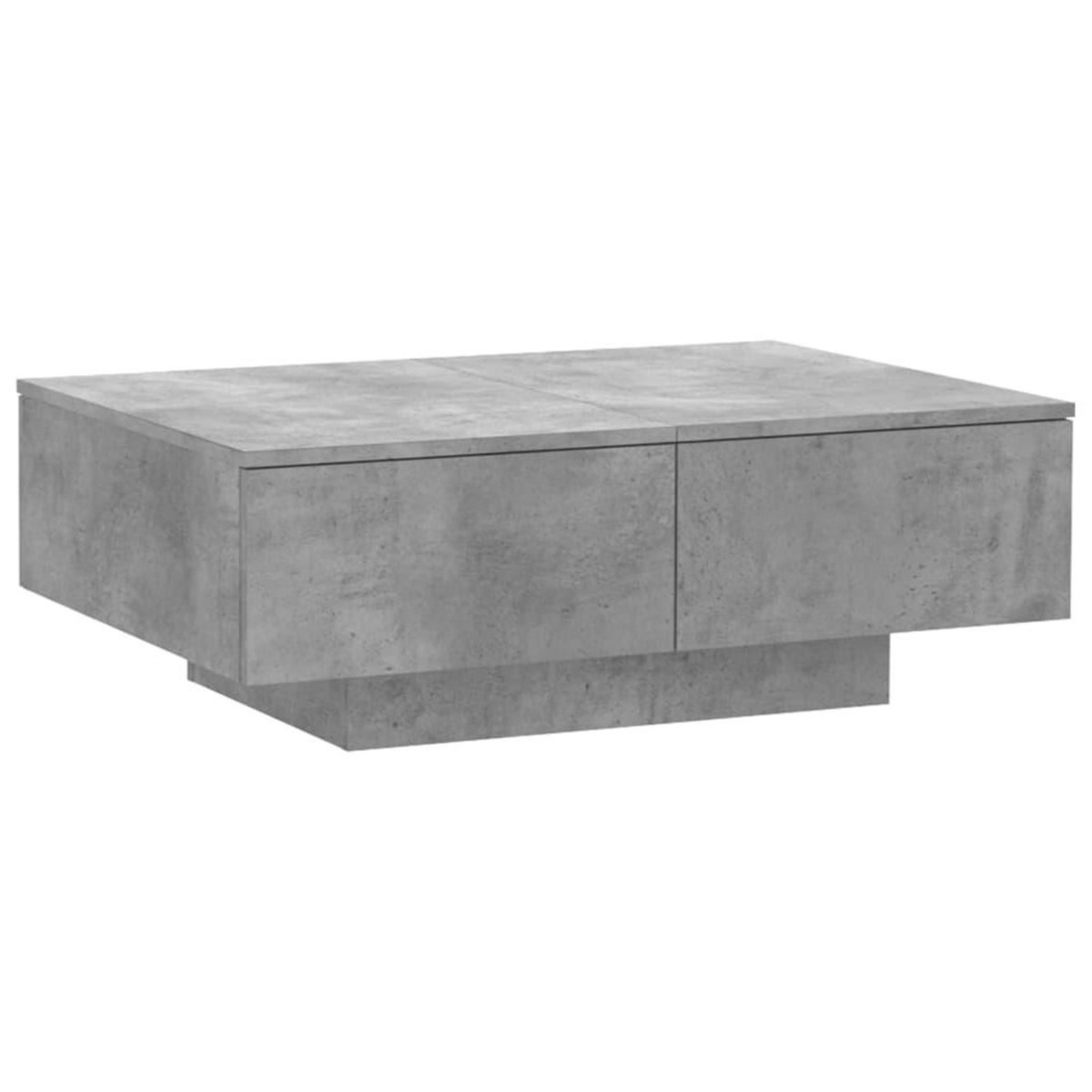 VIDAXL Table basse Gris beton 90x60x31 cm Agglomere