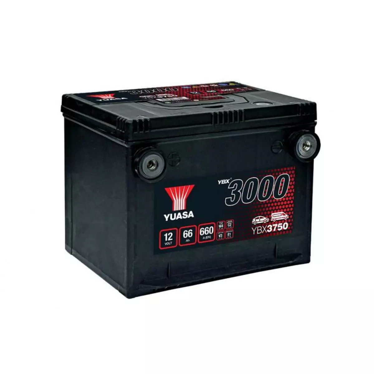 YUASA Batterie voiture américaine Yuasa SMF YBX3750 12V 66ah 660A