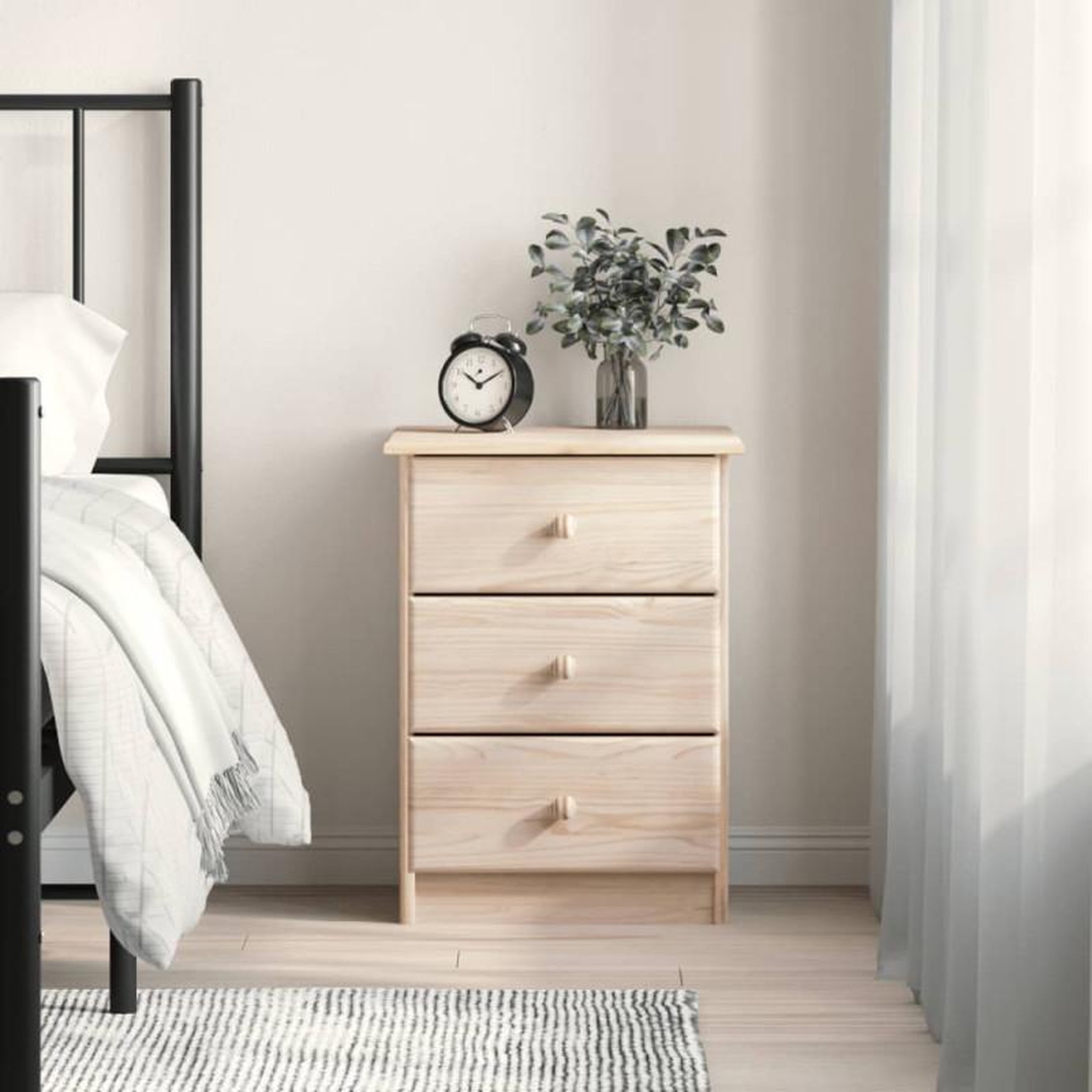 VIDAXL Table de chevet ALTA 41x35x55,5 cm bois de pin massif