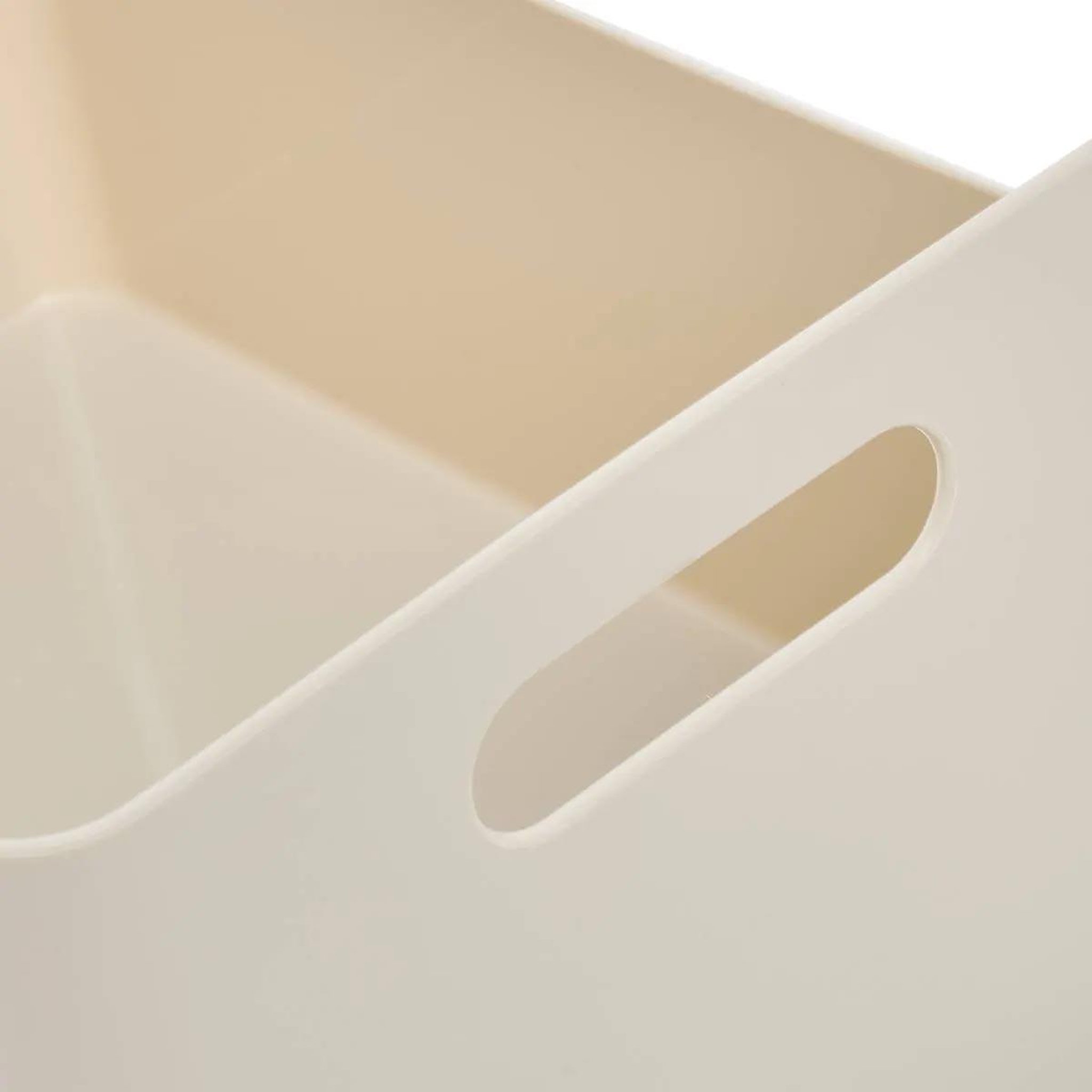 Voir la diapositive 3 : FIVE Lot de 3 Paniers Organiseurs  Pauline  26cm Beige