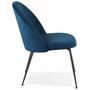 Voir la diapositive 3 : Paris Prix Fauteuil Lounge en Velours  Lillian  83cm Bleu