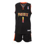 Voir la diapositive 1 : SPORTZONE Phenix Ensemble de basket Noir Enfant Sport Zone