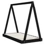 Voir la diapositive 3 : VIDAXL Cadre de lit pour enfant noir 70x140 cm bois de pin massif