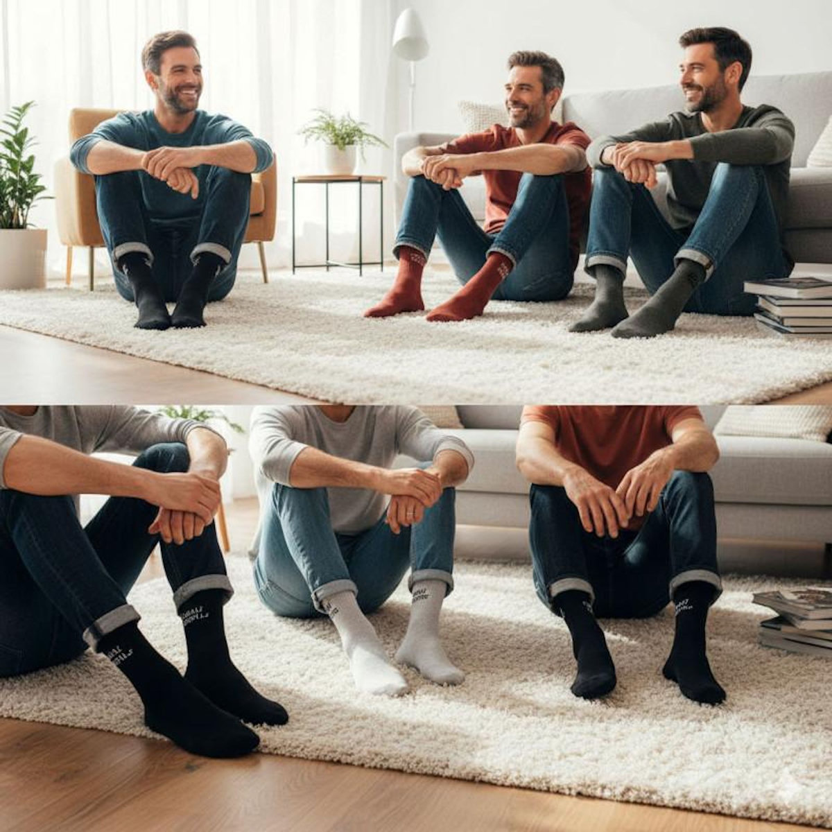 OZABI OZABI Chaussettes Homme Message Humoristiques Pack de 8 Paires