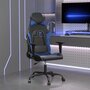 Voir la diapositive 1 : VIDAXL Chaise de jeu de massage Noir et bleu Similicuir