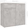 Voir la diapositive 6 : VIDAXL Buffet gris beton 80x36x75 cm bois d'ingenierie