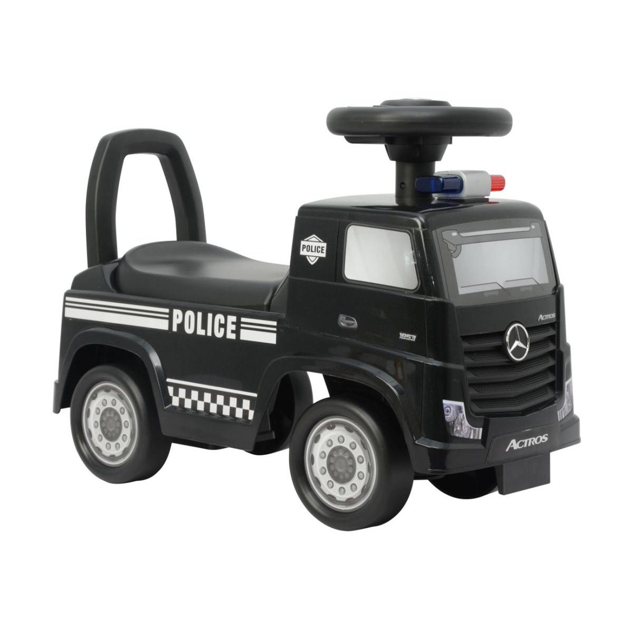 Voir la diapositive 1 : MILLY MALLY Porteur  Actros Police Noir
