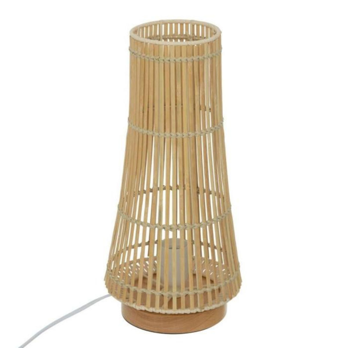 ATMOSPHERA Lampe à Poser en Bambou  Mahé  38cm Naturel
