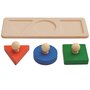 Plan Toys Encastrement 3 formes - Méthode Montessori