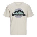 Jack & Jones T-Shirt  Homme Jack & Jones Peak Neck. Coloris disponibles : Beige