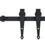 VIDAXL Kit mini de porte d'armoire coulissante Acier au carbone 200 cm