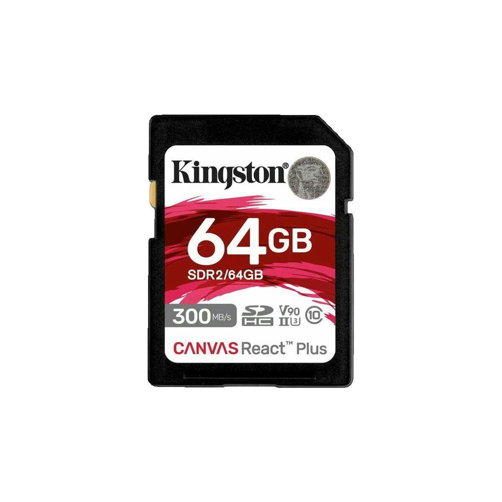 Kingston Carte mémoire Kingston Canvas React Plus 64 Go SDXC UHS-II V90
