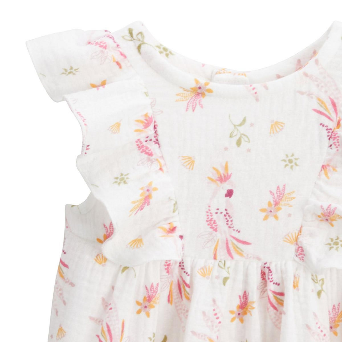 Petit Béguin Robe enfant en gaze de coton Fiesta