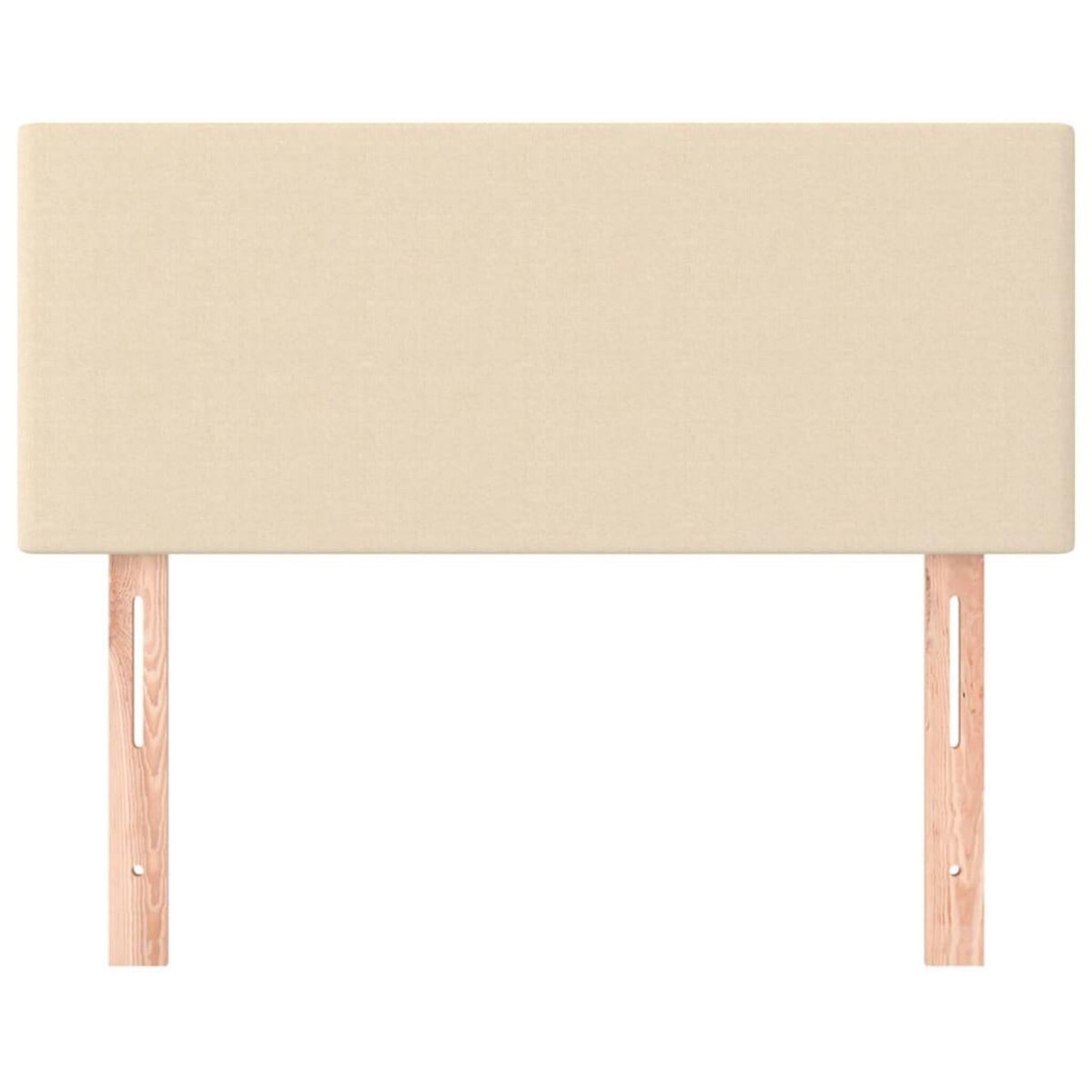 VIDAXL Tete de lit Creme 100x5x78/88 cm Tissu