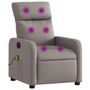 Voir la diapositive 2 : VIDAXL Fauteuil de massage inclinable Taupe Tissu