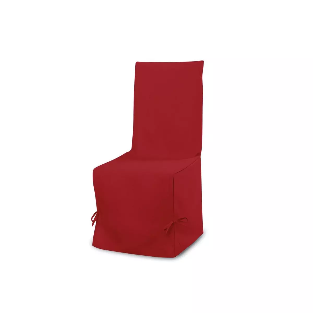 SOLEIL D'OCRE Housse de chaise en coton PANAMA rouge