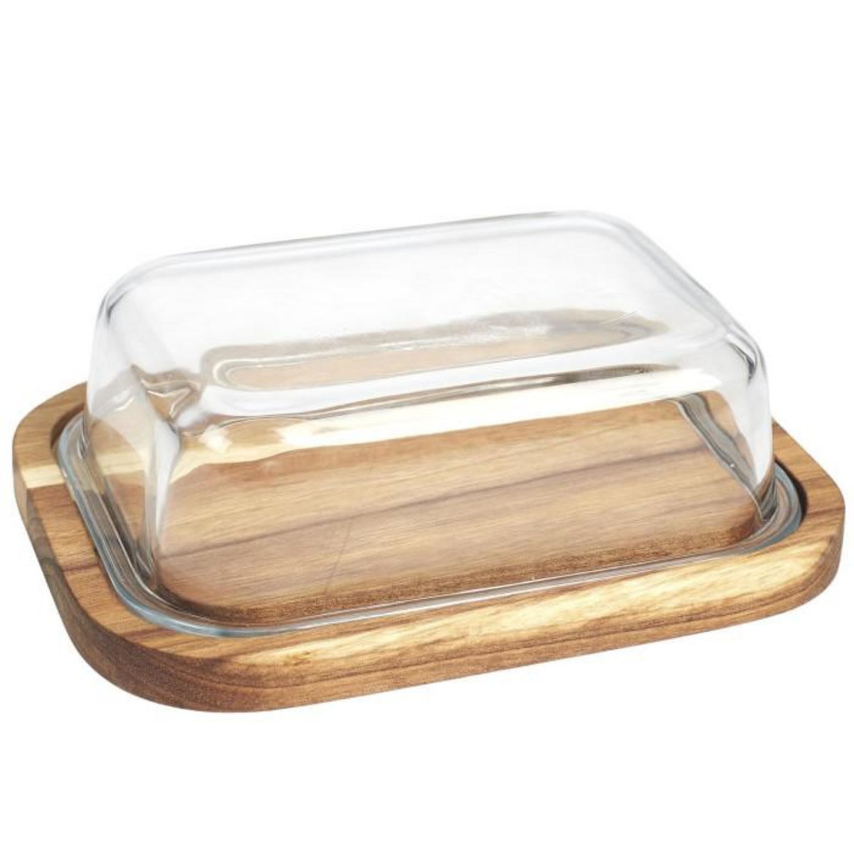Paris Prix Beurrier en Verre  Acacia  19cm Naturel