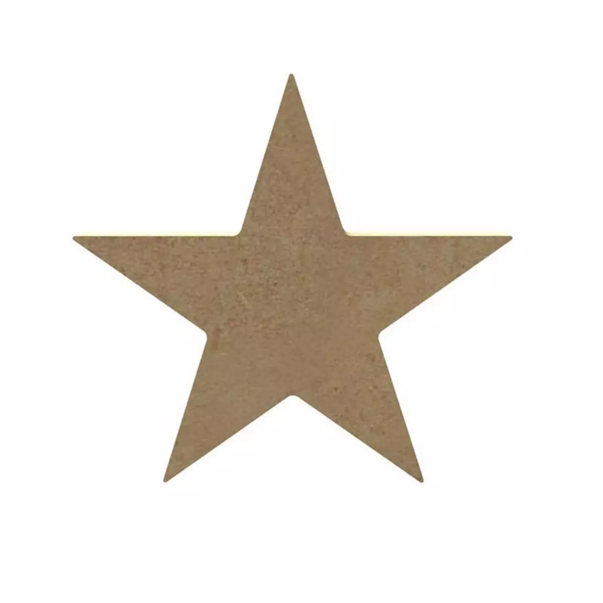  Étoile d'Hollywood en bois MDF à décorer - 10 cm