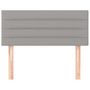 Voir la diapositive 3 : VIDAXL Tete de lit Gris clair 100x5x78/88 cm Tissu