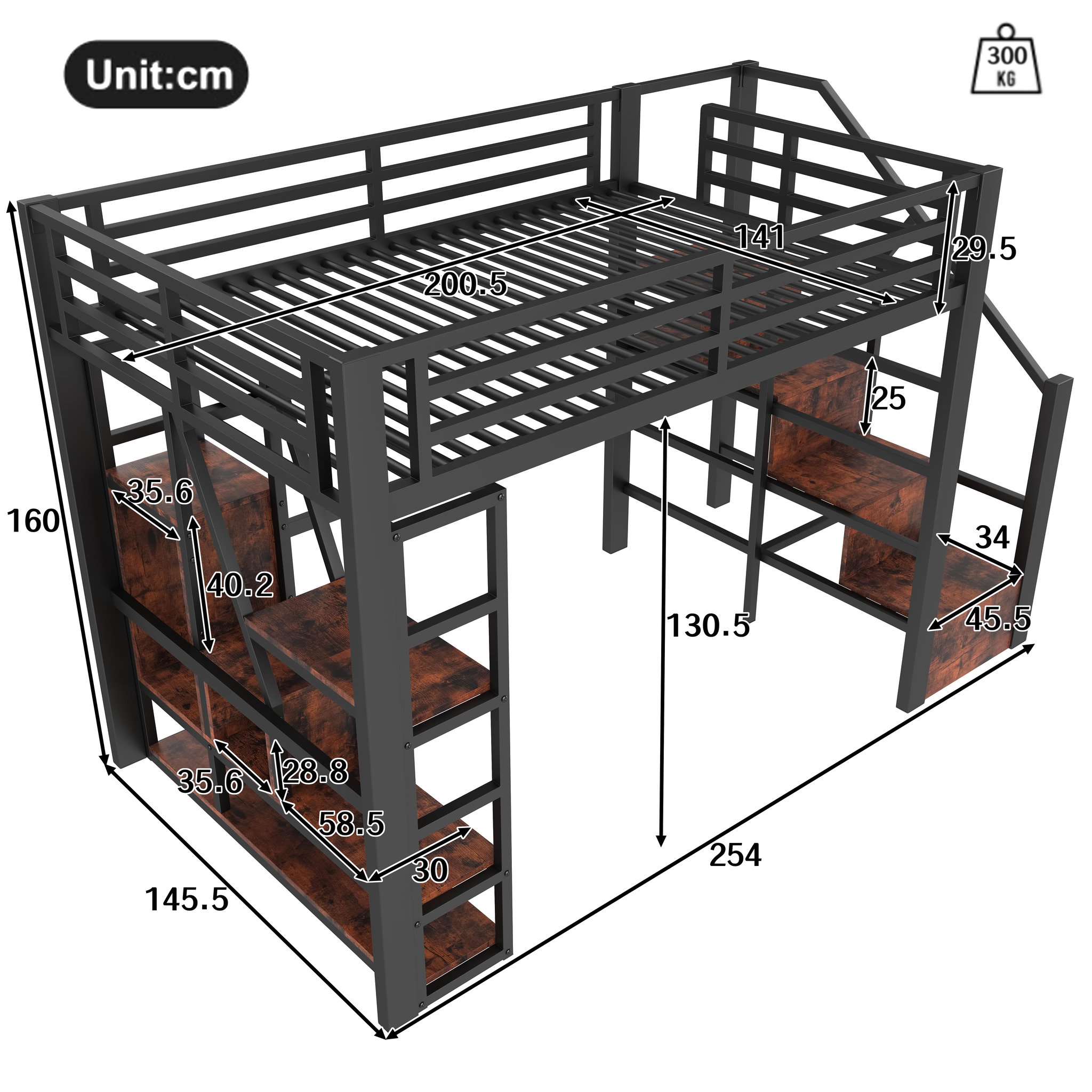 Voir la diapositive 3 : MERAX Lit mezzanine