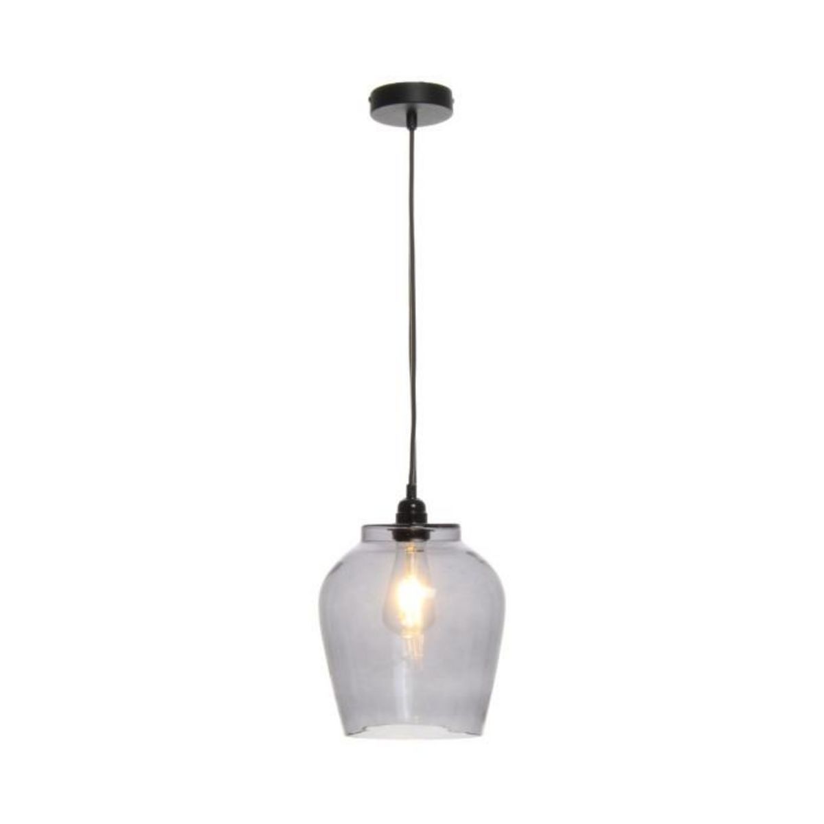 Paris Prix Lampe Suspension en Verre  Sombra  29cm Gris