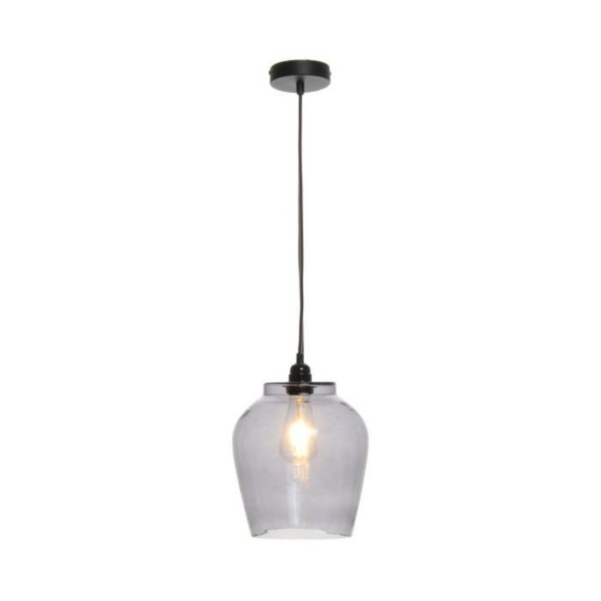 Paris Prix Lampe Suspension en Verre  Sombra  29cm Gris