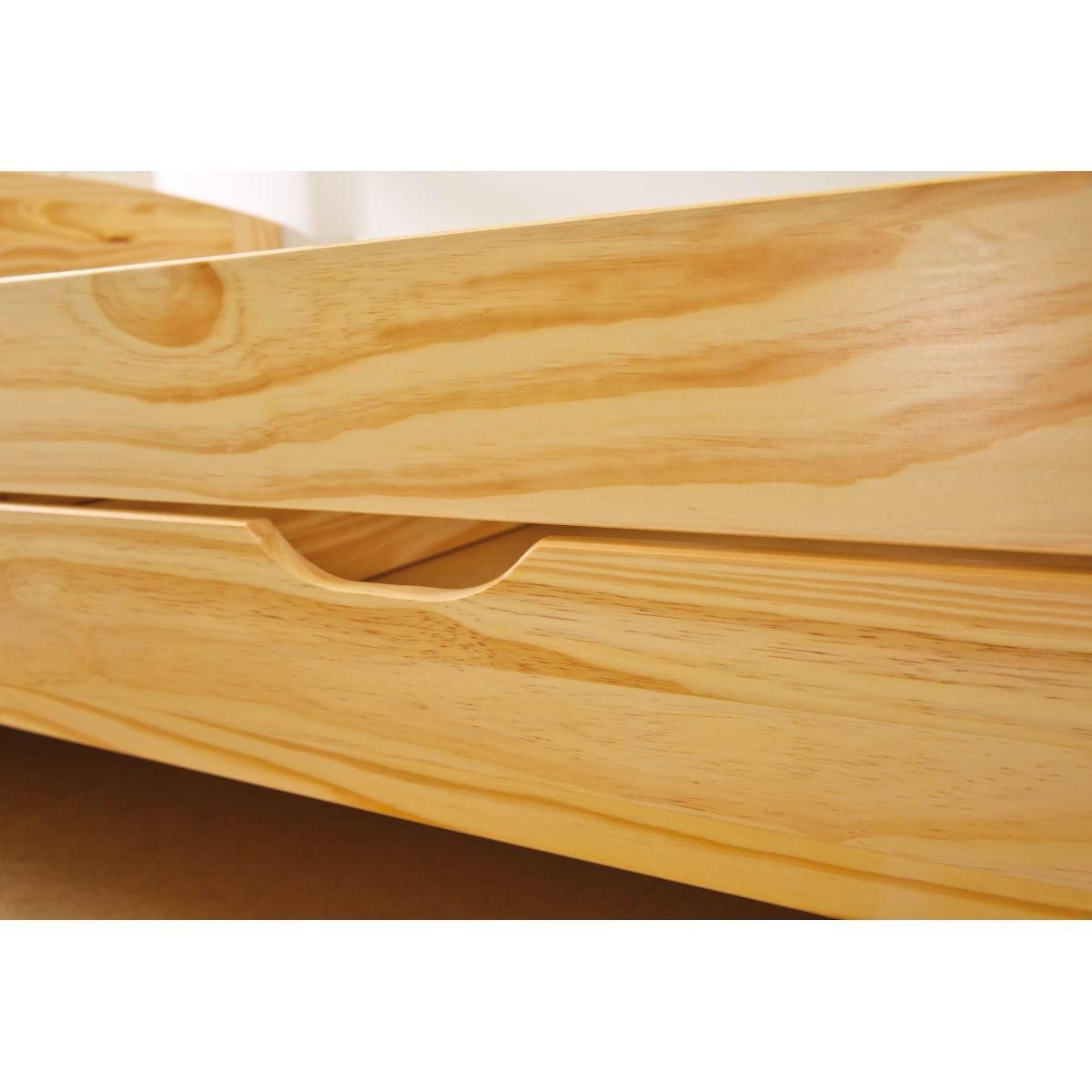 Lit gigogne 2 couchages 90x200 cm + 3 tiroirs ULLI