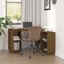 Voir la diapositive 3 : VIDAXL Bureau Marron miel 110x50x75 cm Bois massif de pin