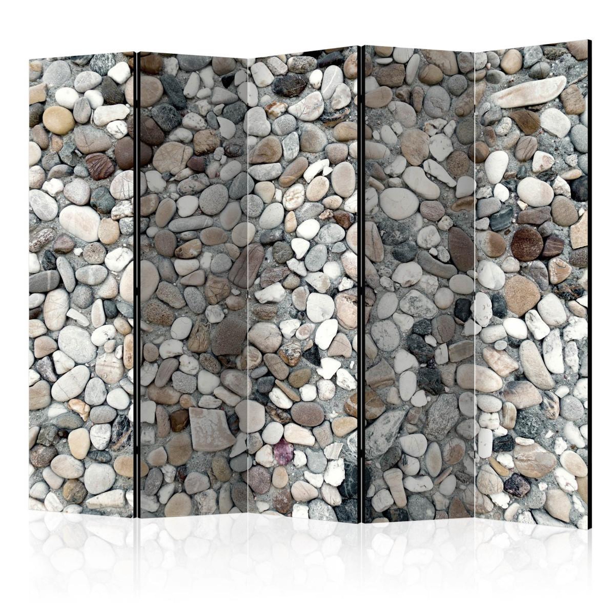 Paris Prix Paravent 5 volets  beach pebbles  172x225cm