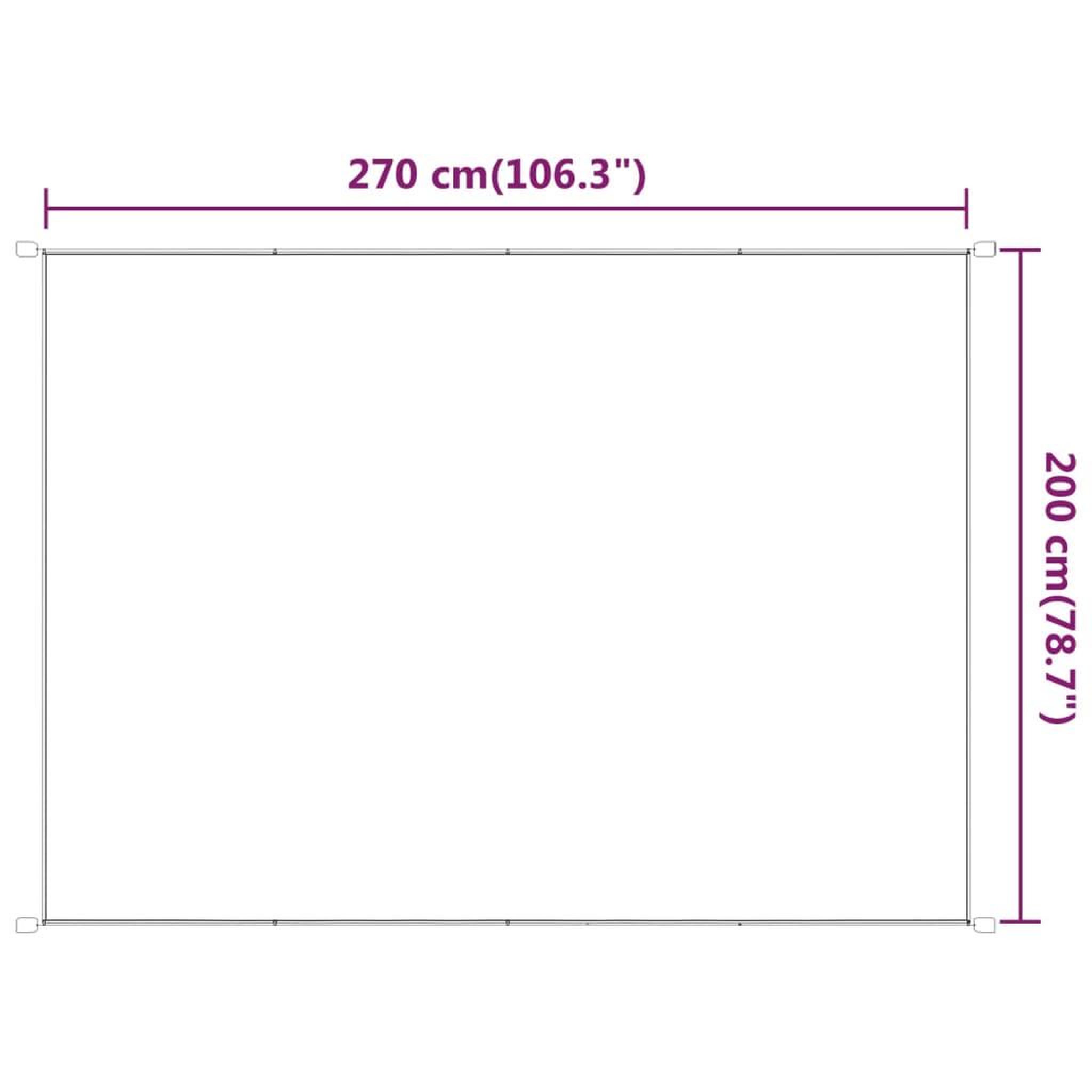 Voir la diapositive 6 : VIDAXL Auvent vertical Vert clair 200x270 cm Tissu oxford