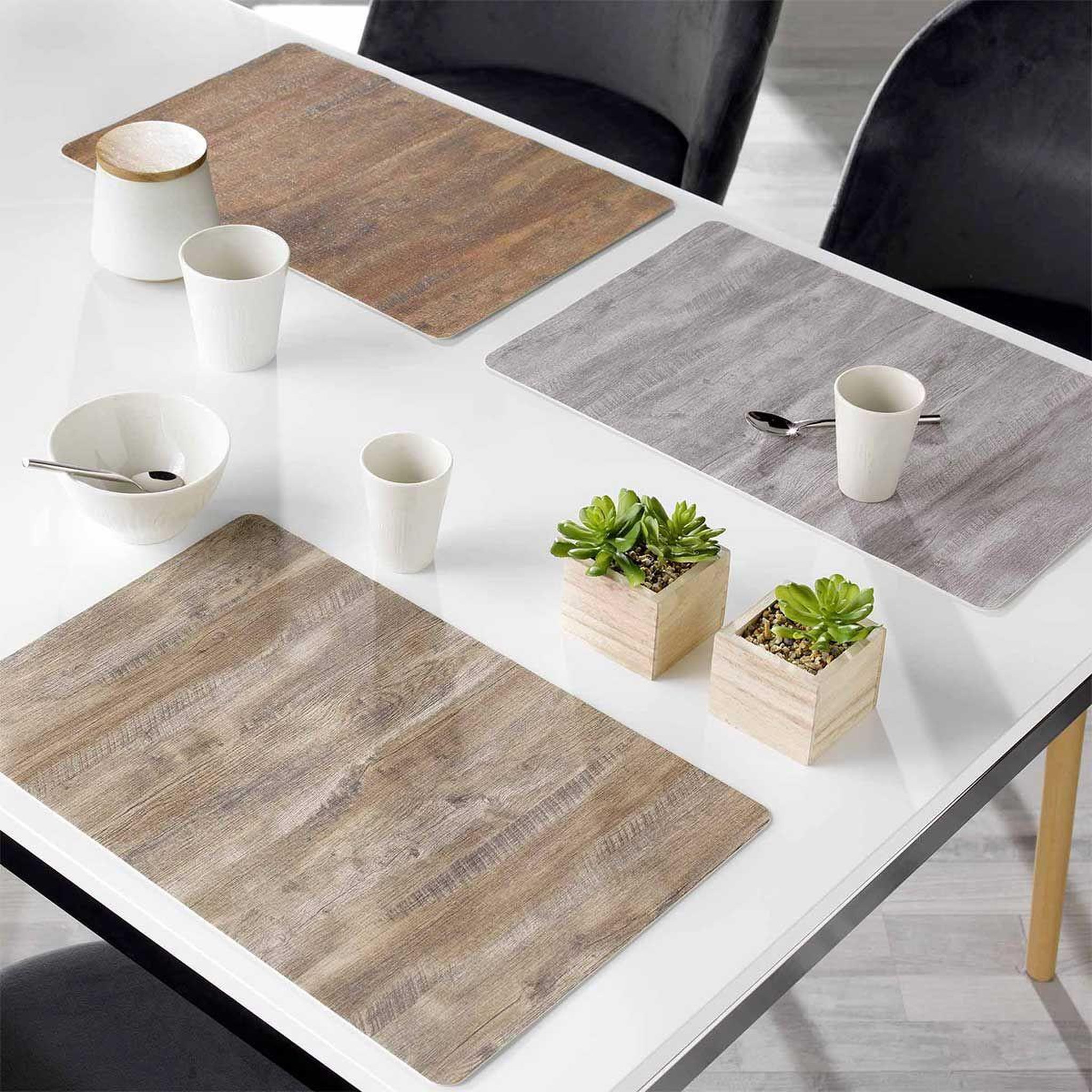 Voir la diapositive 3 : Douceur d'Intérieur Set de table design  venise  28x43cm marron